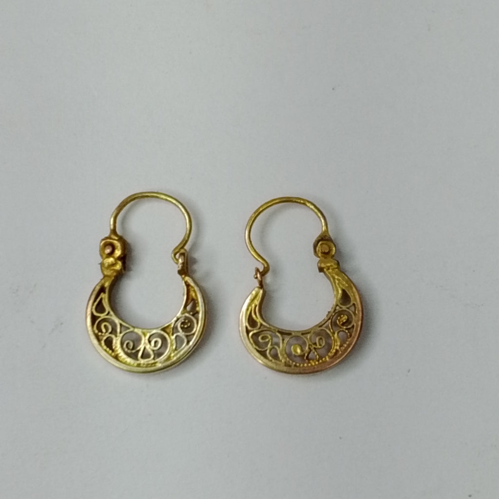 ARETES PAR ORO 8 K 1,00 GRMS (SEMINUEVO)