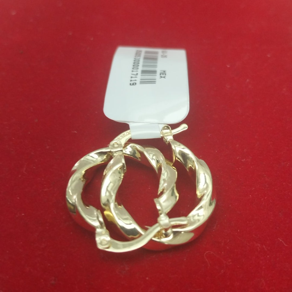 ARETES ARRACADA TORZAL 14K 1.8 GR (NUEVO)
