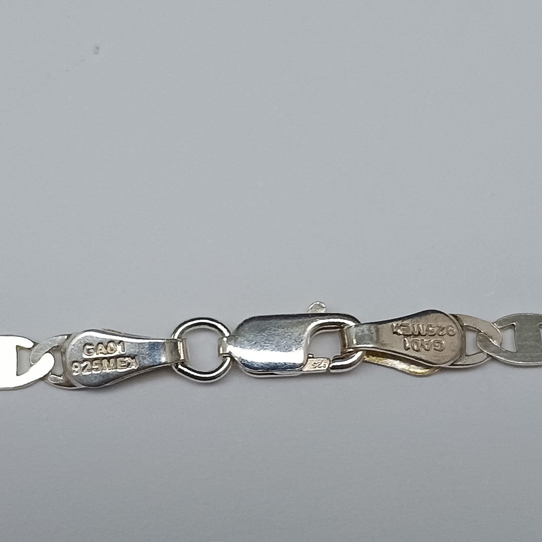 CADENA TEJIDO GUCHI PLATA .925 60 CM 8.9 GR (NUEVO)