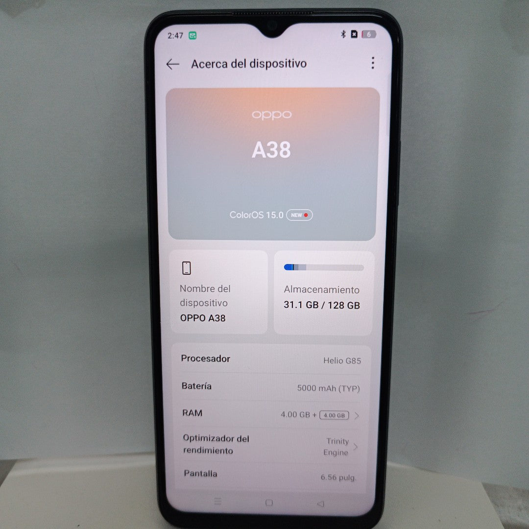 CELULAR OPPO A38 CPH2579 (2023) 128 GB 4 GB RAM (SEMINUEVO)