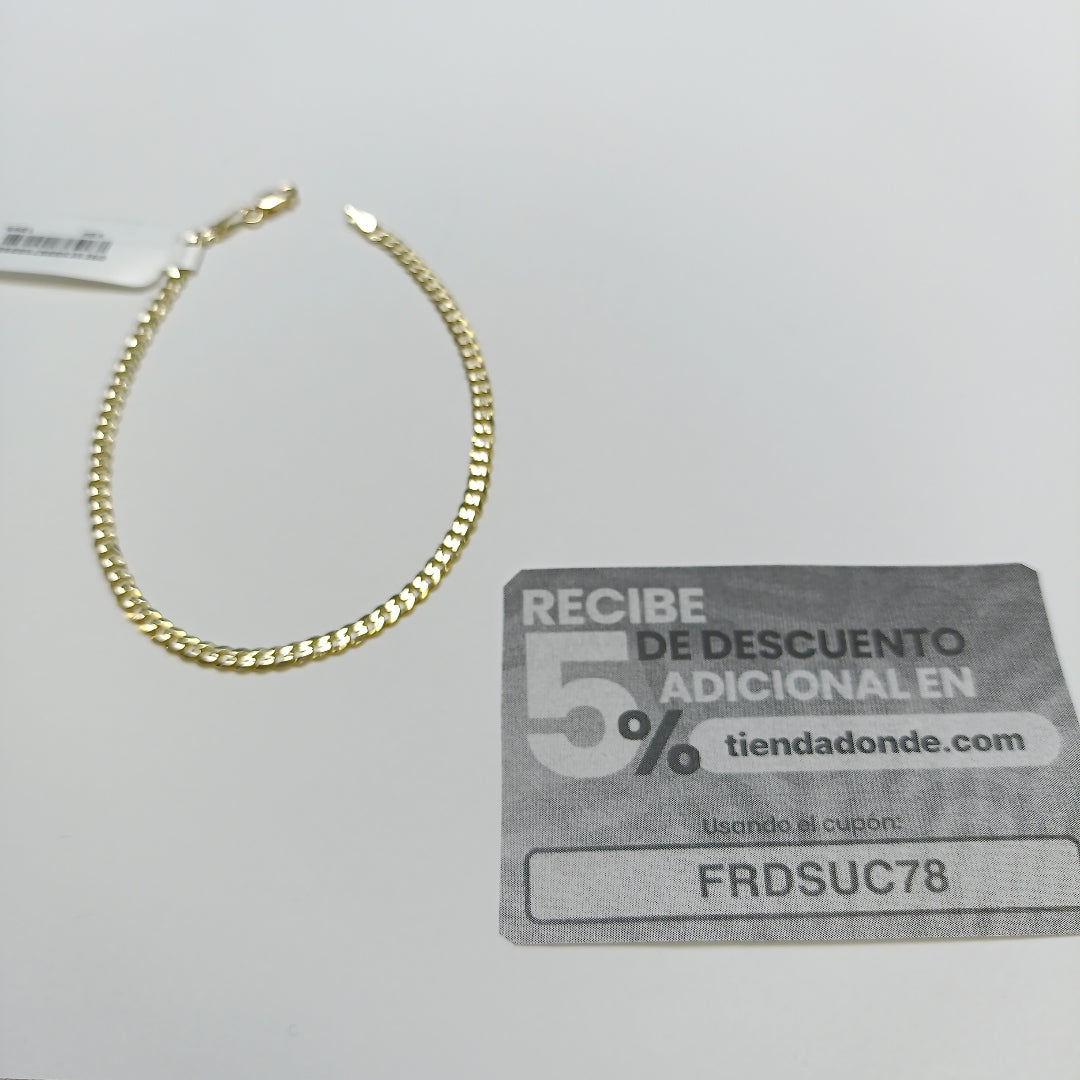 PULSERA BARBADA 14K 21 CM 3.8 GR (NUEVO)