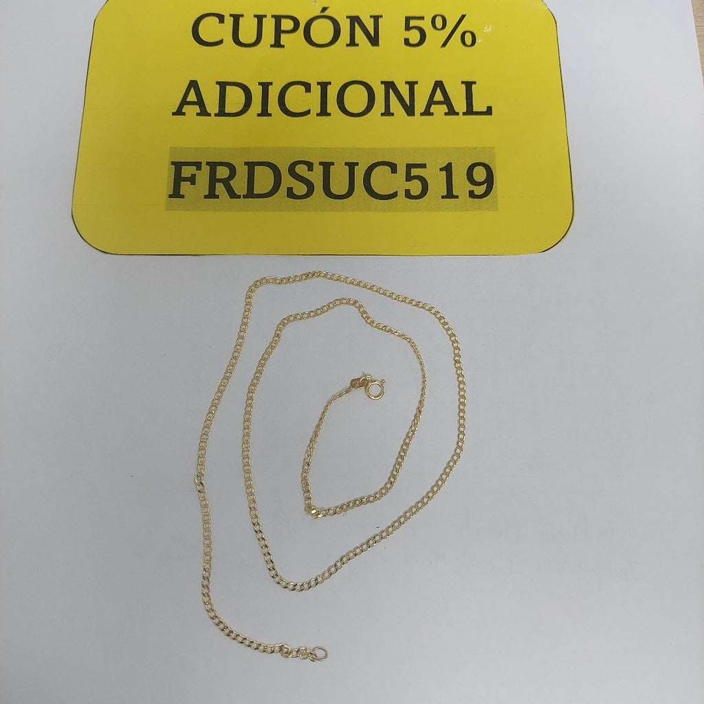 CADENAS BARBADA AMARILLA ORO 14K 1.8 (NUEVO)