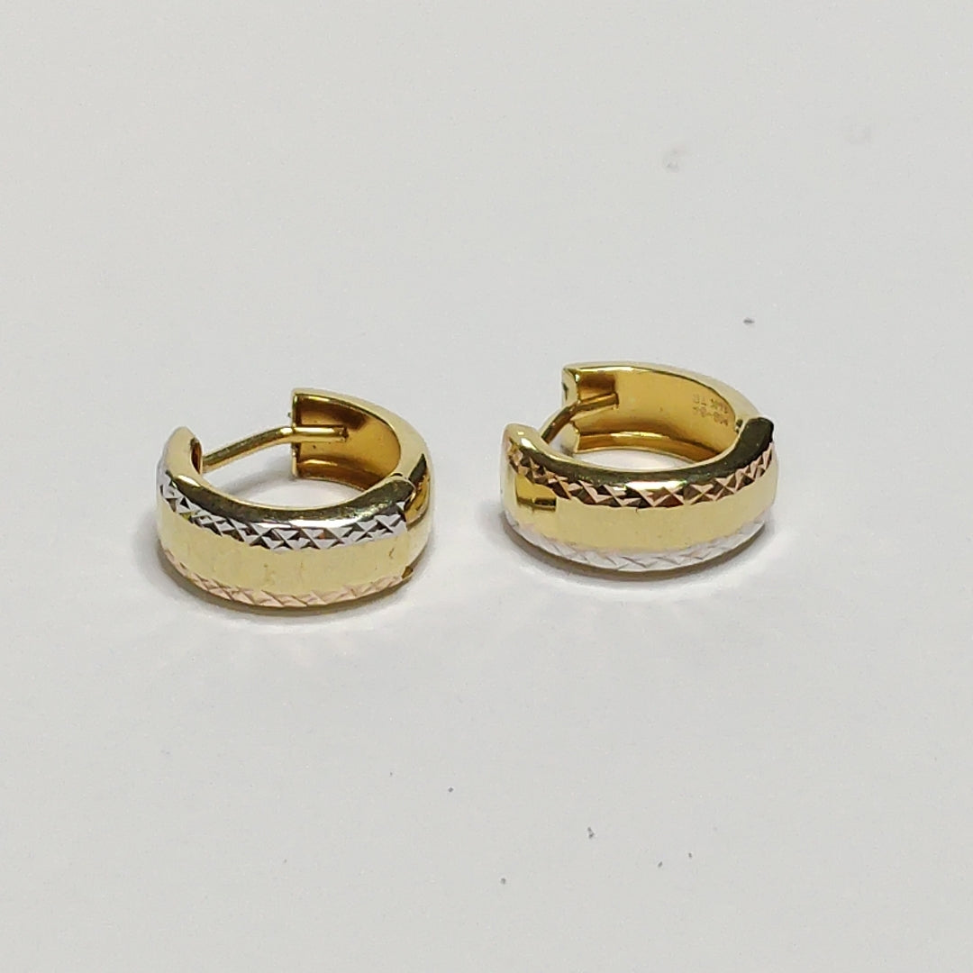 ARRACADAS PAR ORO 14 K 1.3 GRMS (SEMINUEVO)
