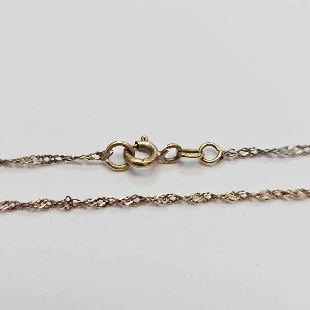 CADENA ORO, ORO COMBINADO 10 K 1.9 GRMS (SEMINUEVO)