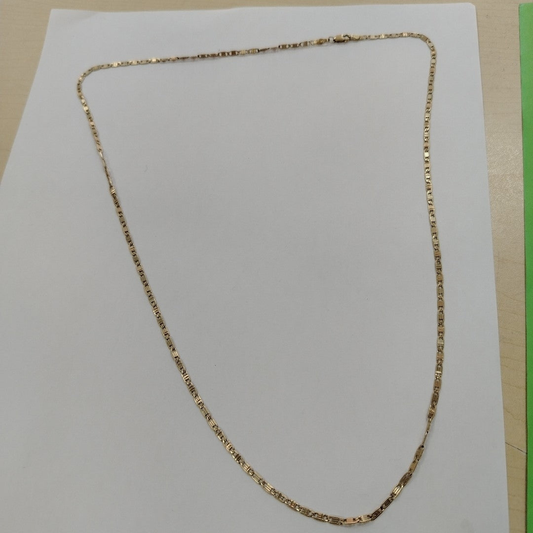 CADENA ORO, ORO COMBINADO 14 K 7.3 GRMS (SEMINUEVO)