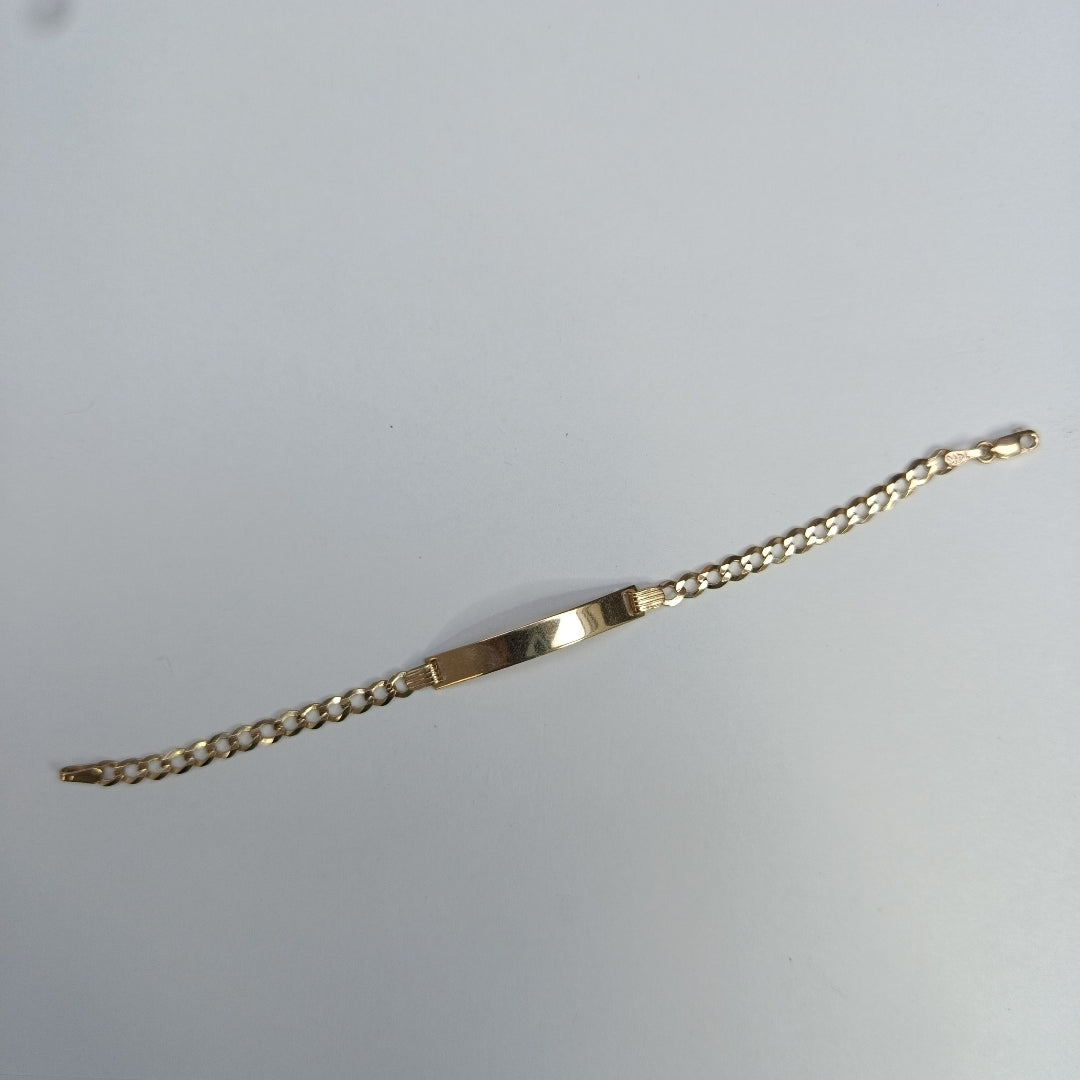 PULSERA ESCLAVA 3X1 14K 16 CM 3.8 GR (NUEVO)