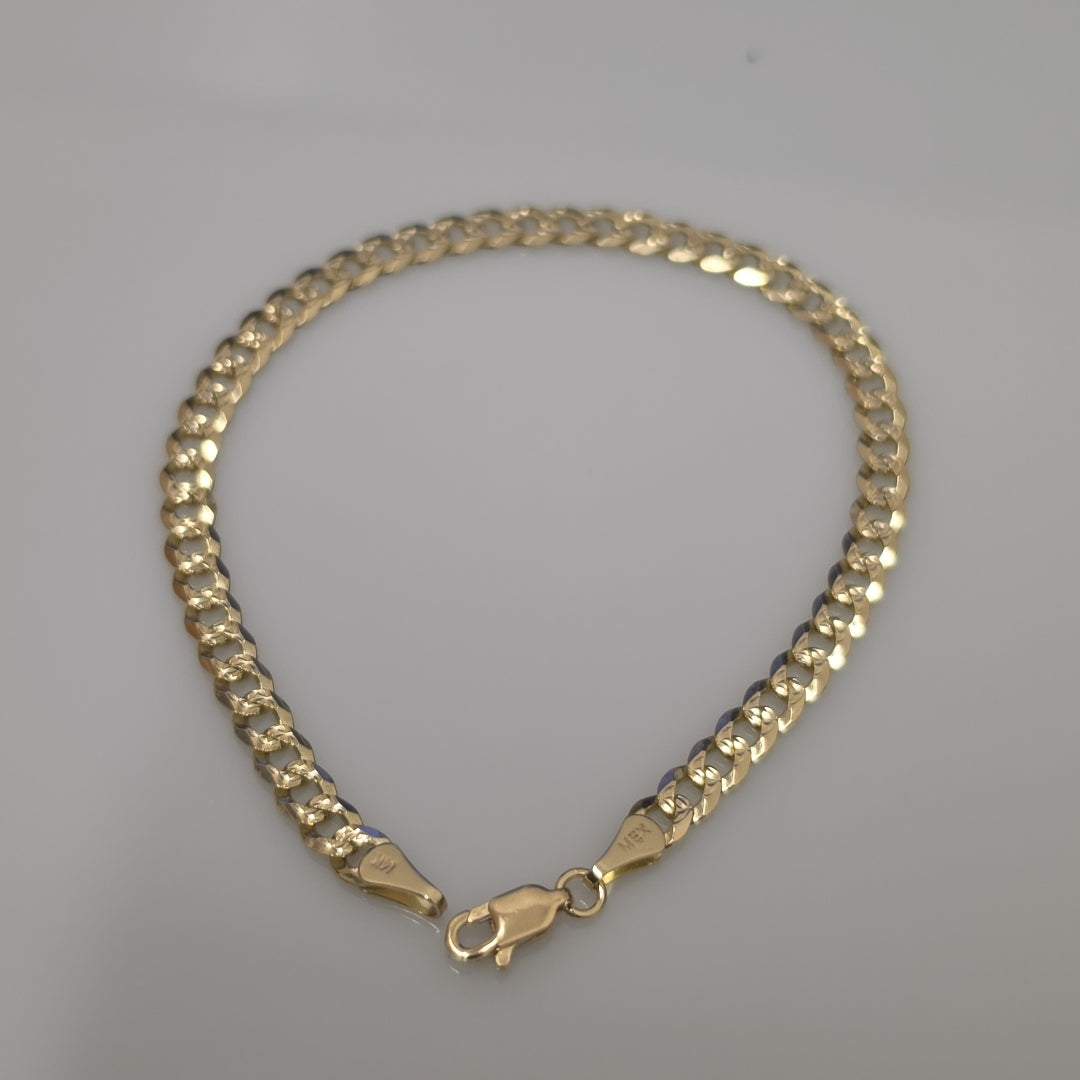 PULSERA BARBADA 14K 21 CM 7.5 GR (NUEVO)