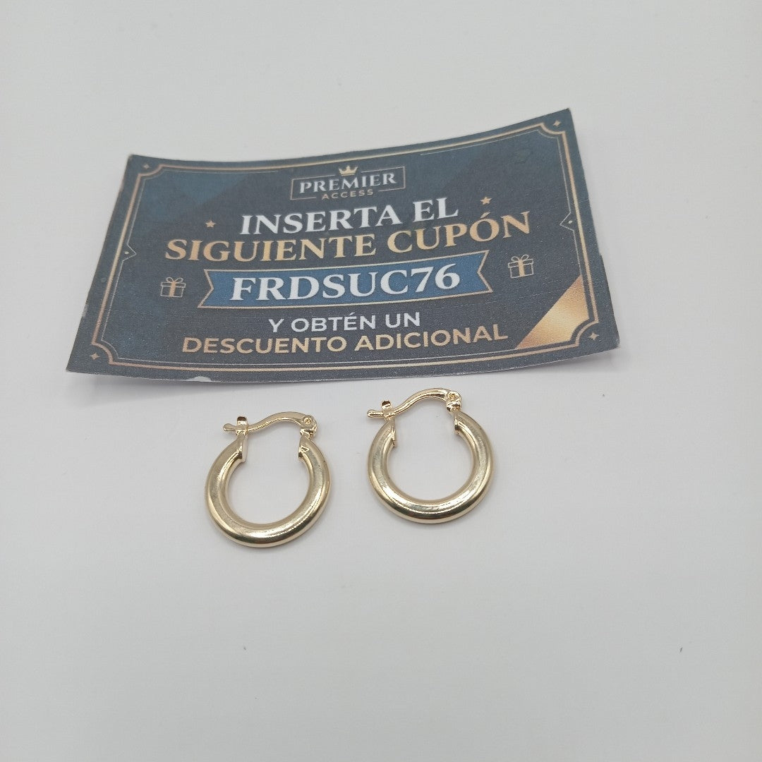 ARETES ARRACADAS 14K 1.6 GR (NUEVO)