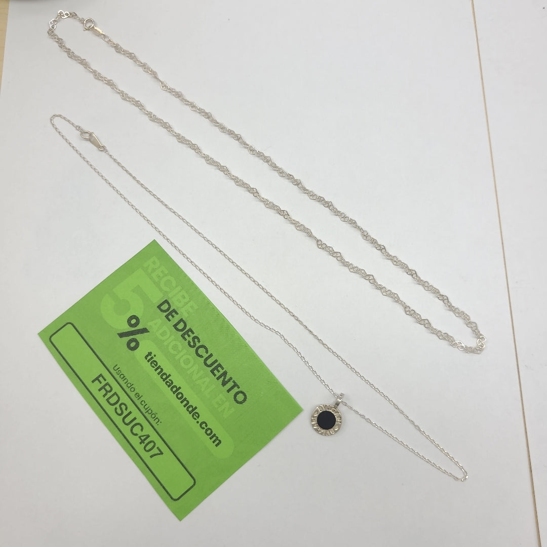 CADENA, DIJE PLATA 6.4 GRMS (SEMINUEVO)
