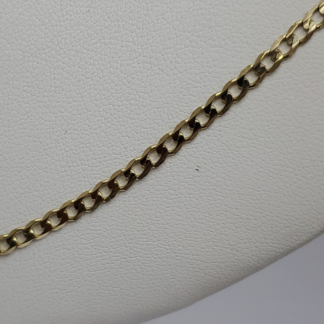 CADENA TEJIDO BARBADA 14K 60 CM 9 GR (NUEVO)