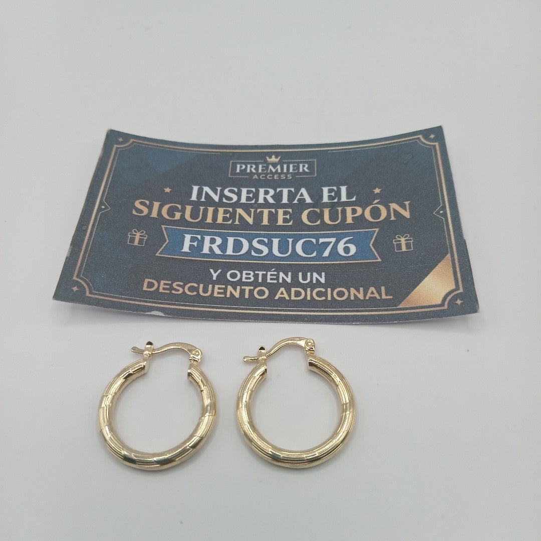 ARETES ARRACADAS 14K 2.7 GR (NUEVO)