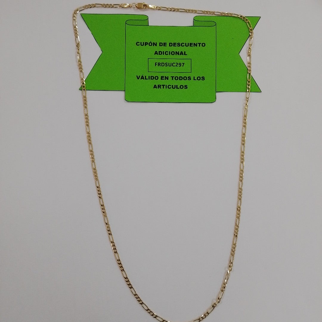 CADENA TEJIDO 3X1 14K 55 CM 5.3 GR (NUEVO)