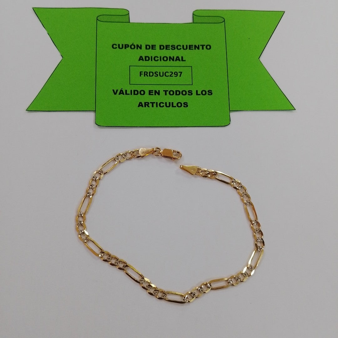 PULSERA 3X1 14K 21 CM 4.6 GR (NUEVO)