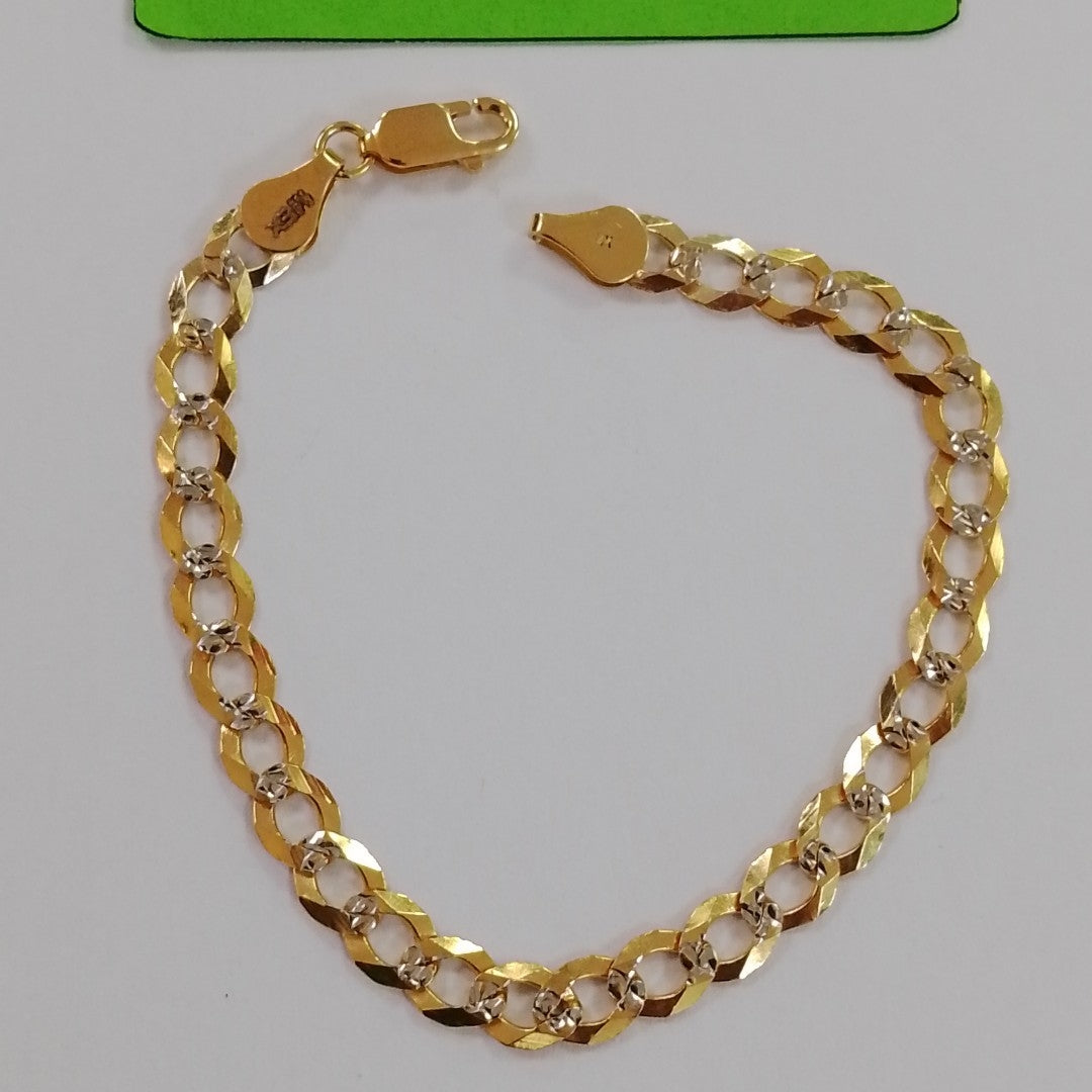 PULSERA BARBADA 14K 21 CM 5.6 GR (NUEVO)