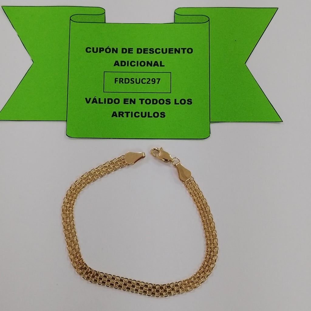 PULSERA ESPECIAL 14K 18 CM 4.6 GR (NUEVO)