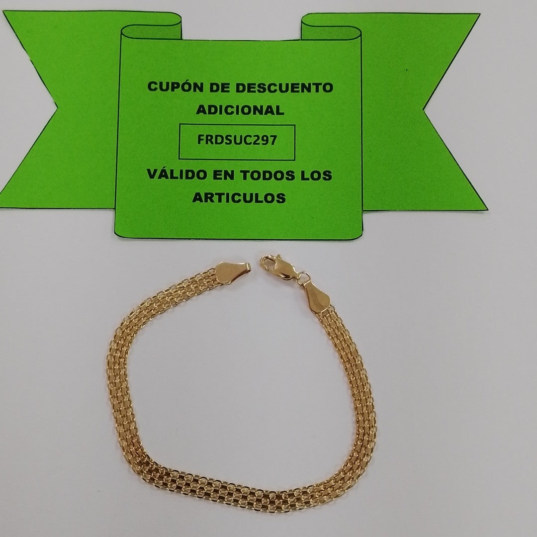 PULSERA ESPECIAL 14K 18 CM 4.6 GR (NUEVO)