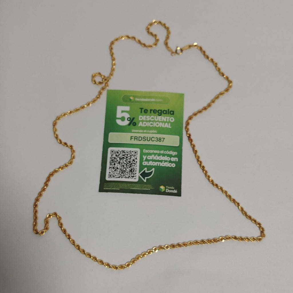 CADENA ORO 14 K 4,30 GRMS (SEMINUEVO)