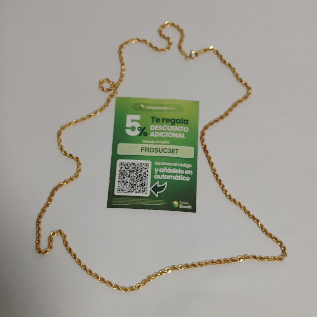 CADENA ORO 14 K 4,30 GRMS (SEMINUEVO)
