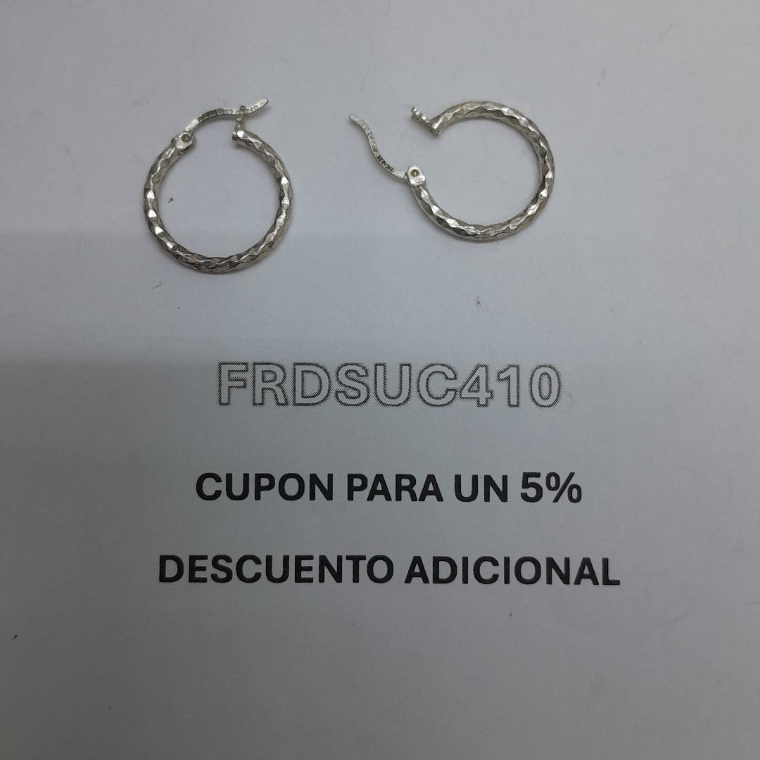 ARRACADAS PAR PLATA 1.6 GRMS (SEMINUEVO)
