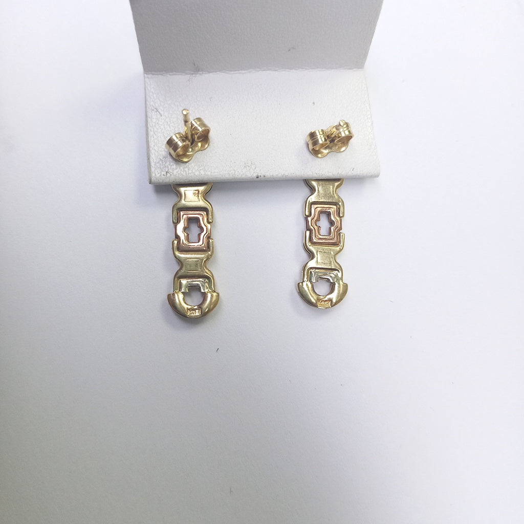 BROQUELES PAR ORO 14 K 2,30 GRMS (SEMINUEVO)