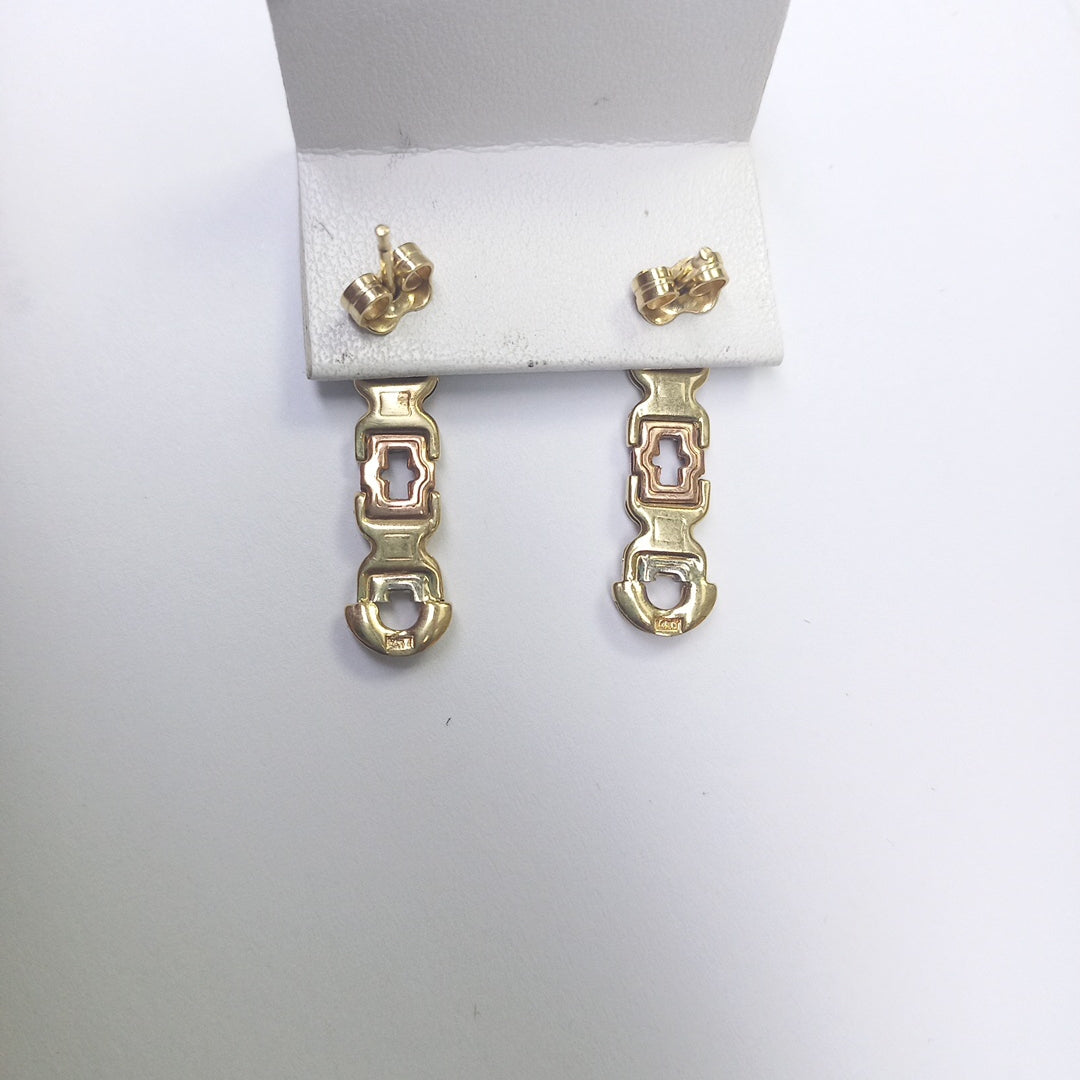 BROQUELES PAR ORO 14 K 2,30 GRMS (SEMINUEVO)