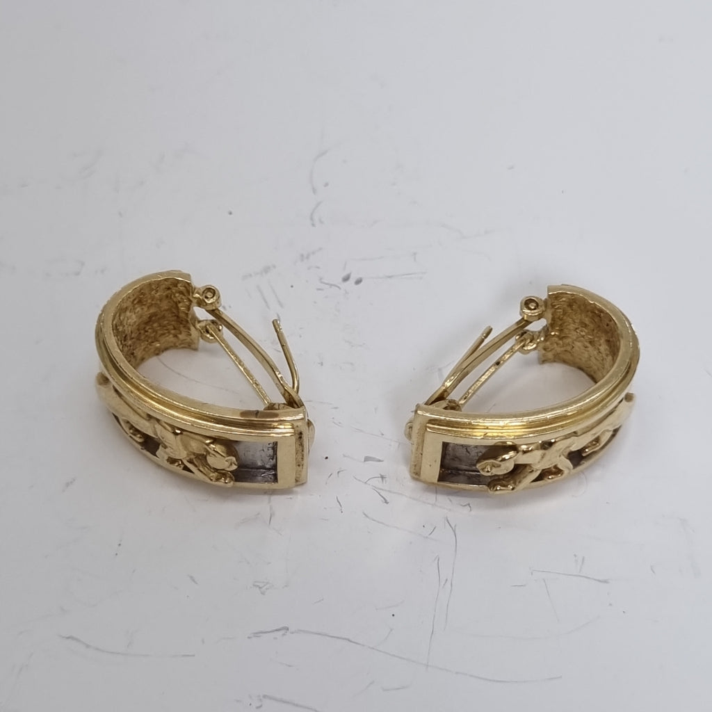 ARETES PAR ORO 14 K 14,90 GRMS (SEMINUEVO)