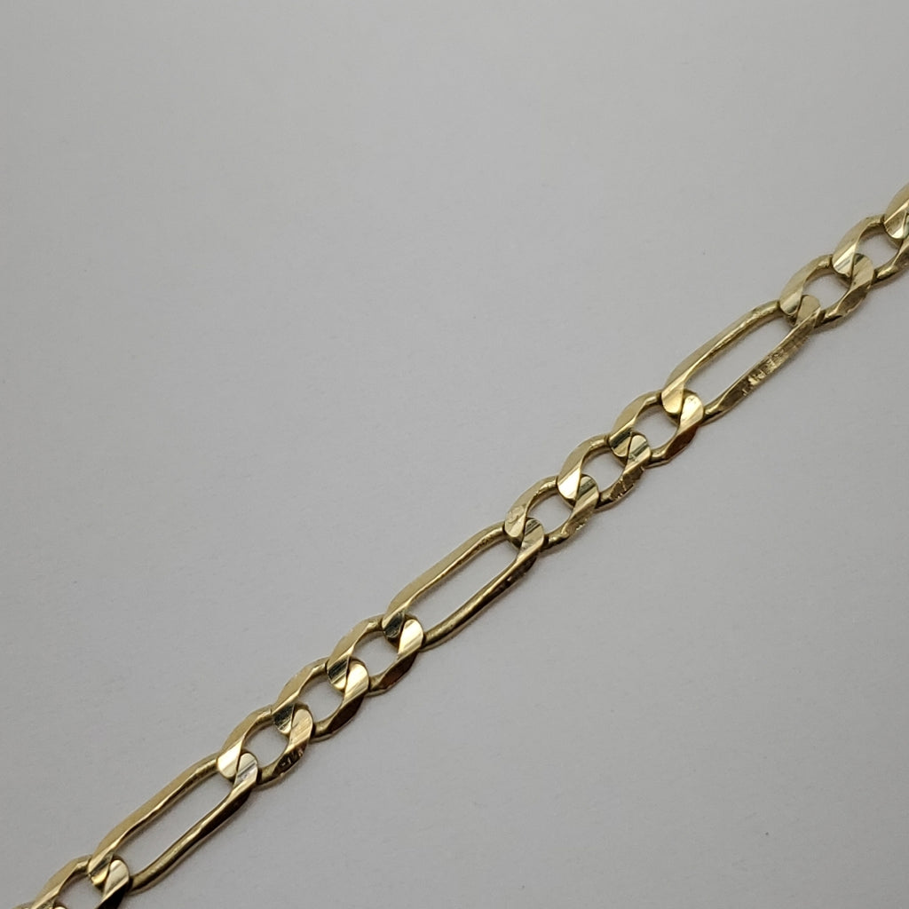 PULSERA TEJIDO 3X1 14K 21 CM 3 GR (NUEVO)