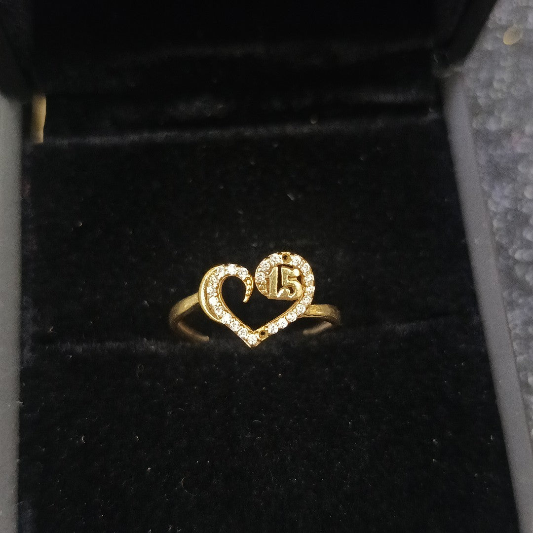 ANILLO CONMEMORATIVO ORO 10 K 1,10 GRMS (SEMINUEVO)