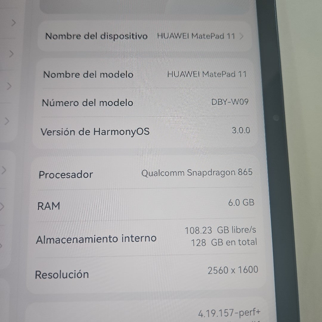 TABLETA HUAWEI MATEPAD 11  DBY-W09 256 GB 6 GB RAM (SEMINUEVO)