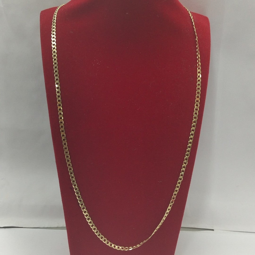 CADENA TEJIDO BARBADA 14K 60 CM 8.8 GR (NUEVO)