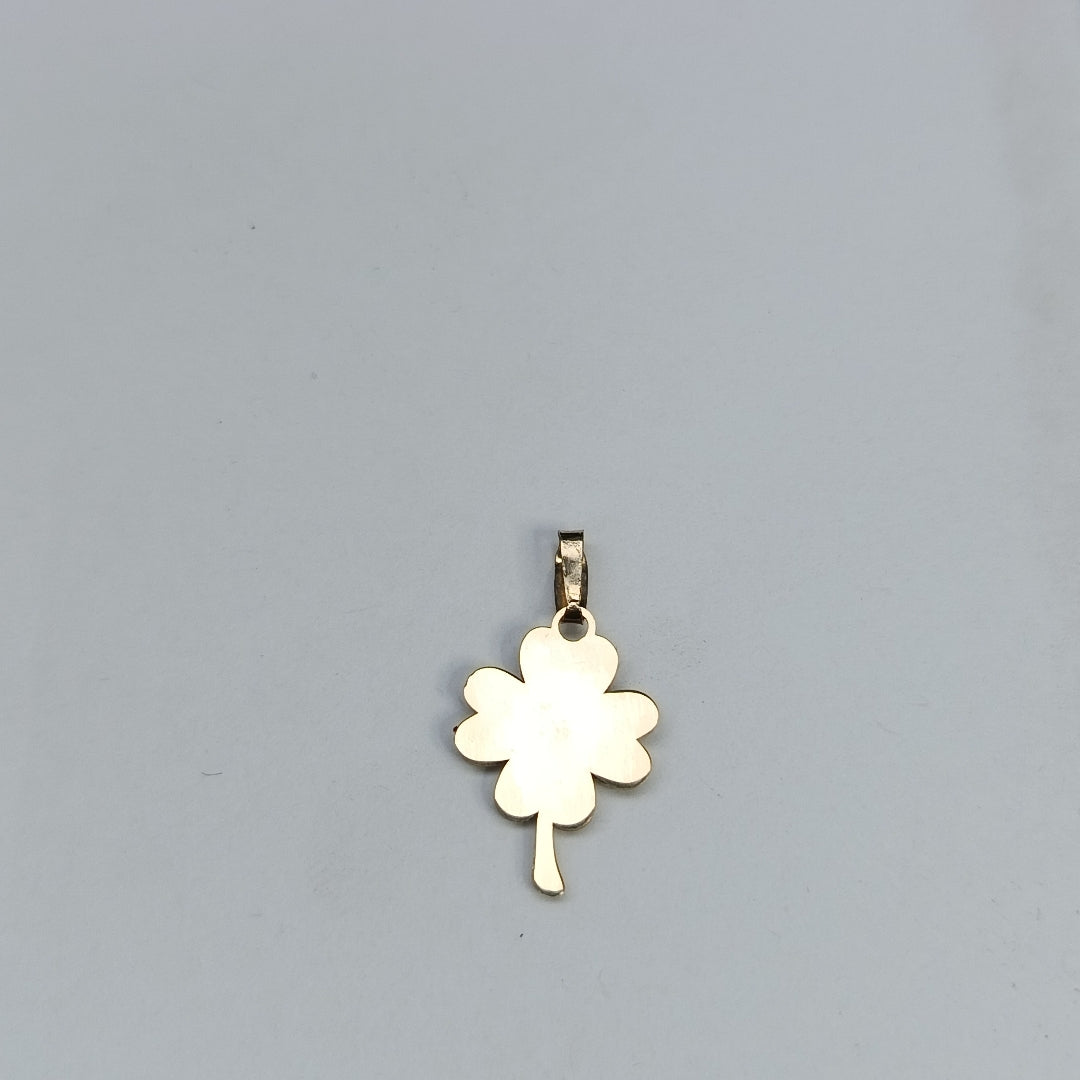DIJE FIG TREBOL C CIRCONIA 14K 0.8 GR (NUEVO)
