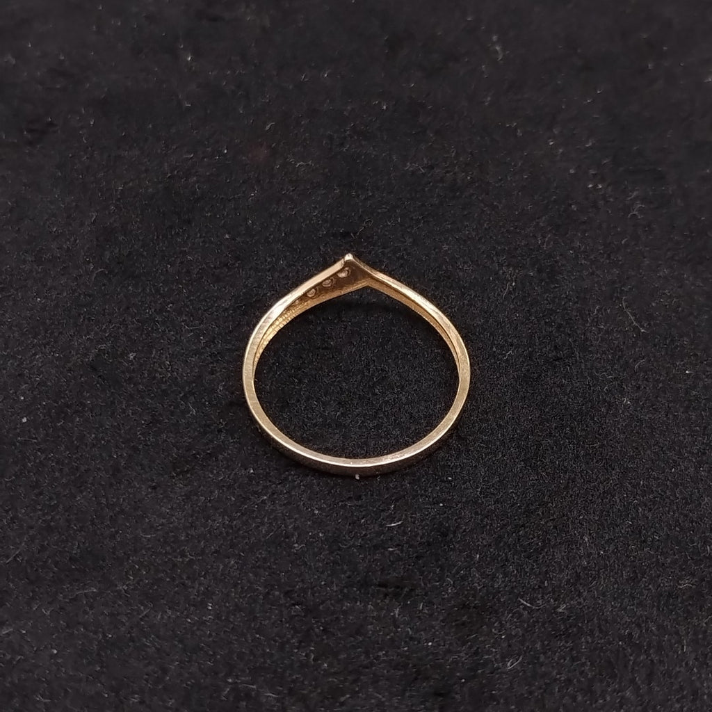 ANILLOS CON CIRCONIAS 14K TALLA 7 1 GR (NUEVO)