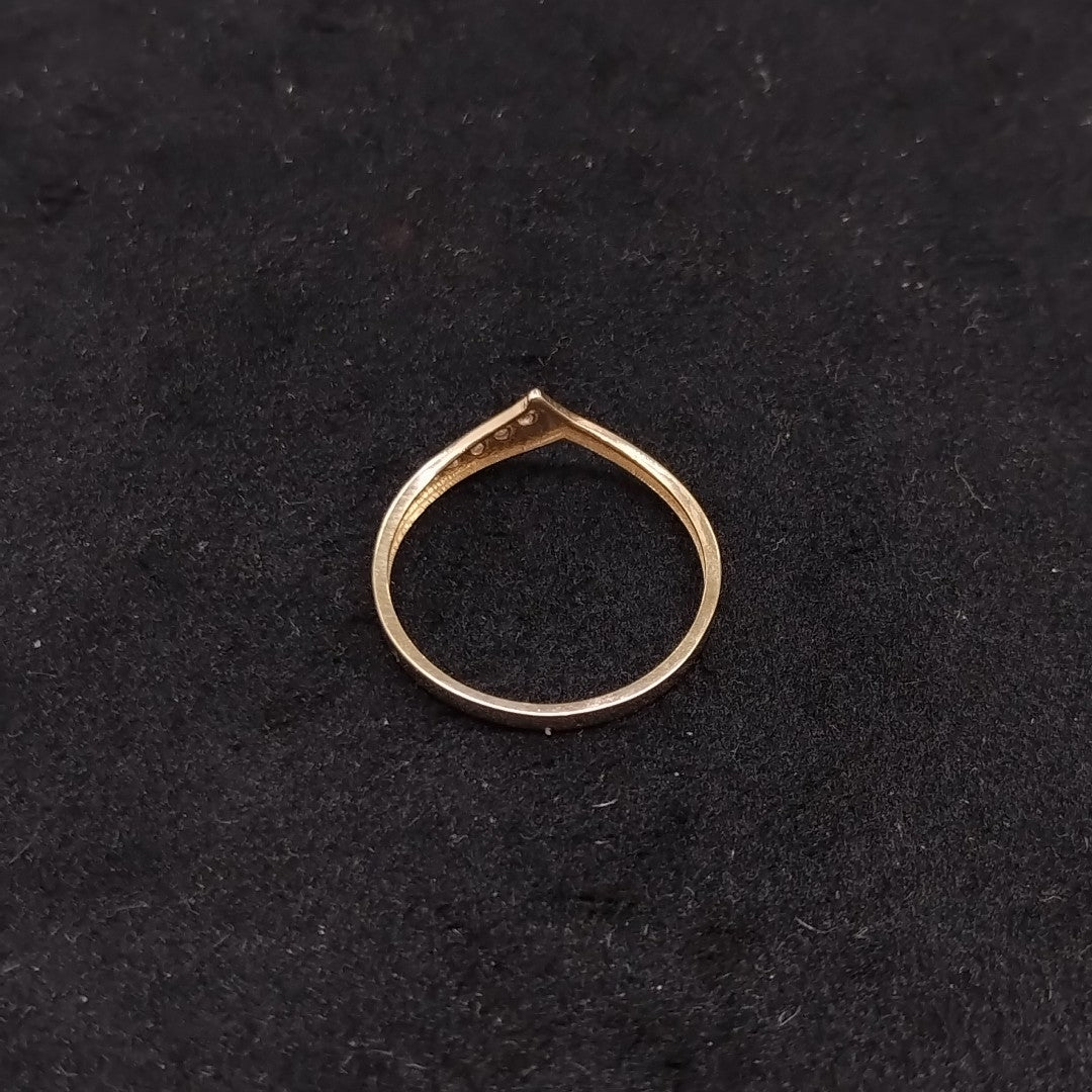 ANILLOS CON CIRCONIAS 14K TALLA 7 1 GR (NUEVO)