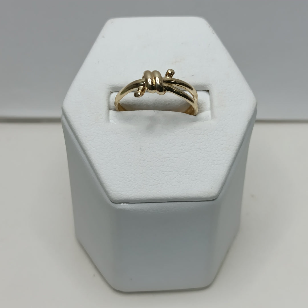 ANILLO ANILLITO C NUDO 14K 7 TALLA 1.9 GR (NUEVO)