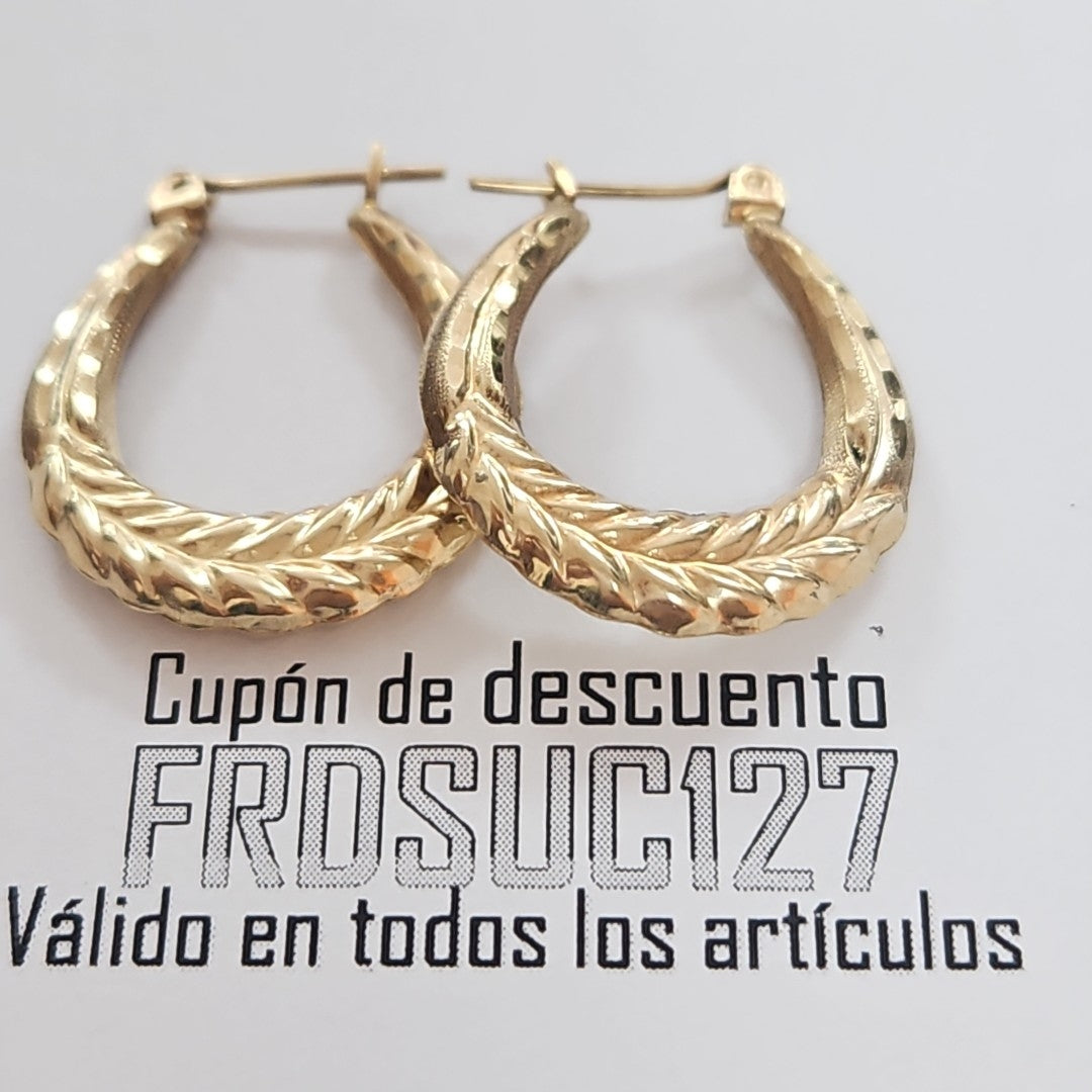 ARRACADAS PAR ORO 10 K 1.7 GRMS (SEMINUEVO)