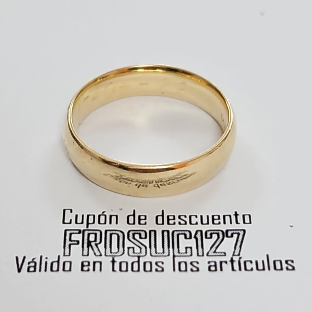 ARGOLLA ORO 14 K 1,80 GRMS (SEMINUEVO)