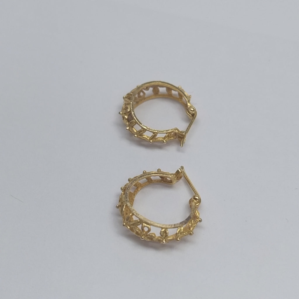 ARRACADAS PAR ORO 14 K 3.8 GRMS (SEMINUEVO)