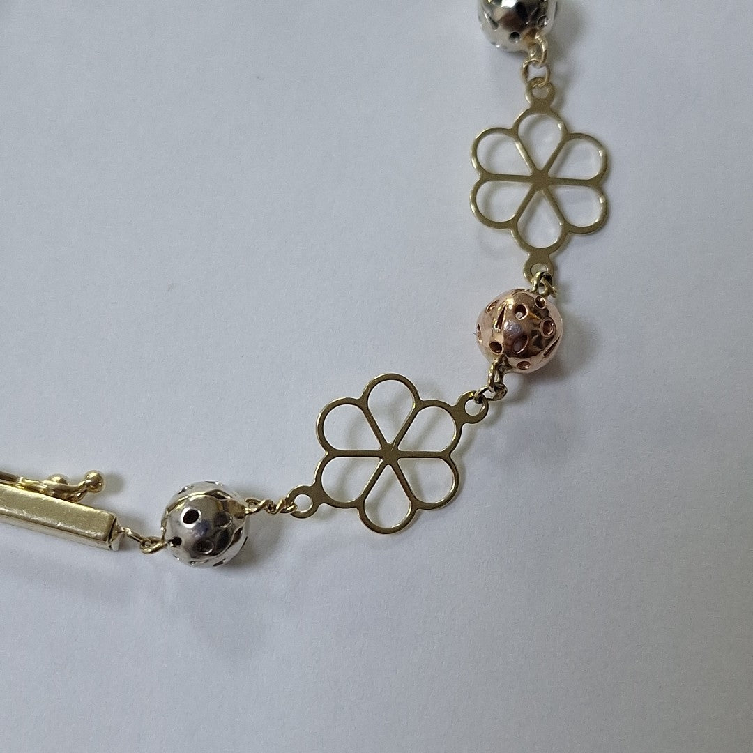 PULSERA ORO, ORO COMBINADO 10 K 3 GRMS (SEMINUEVO)