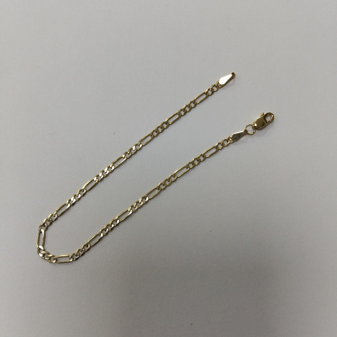 PULSERA TEJIDO 3X1 14K 18 CM 2 GR (NUEVO)