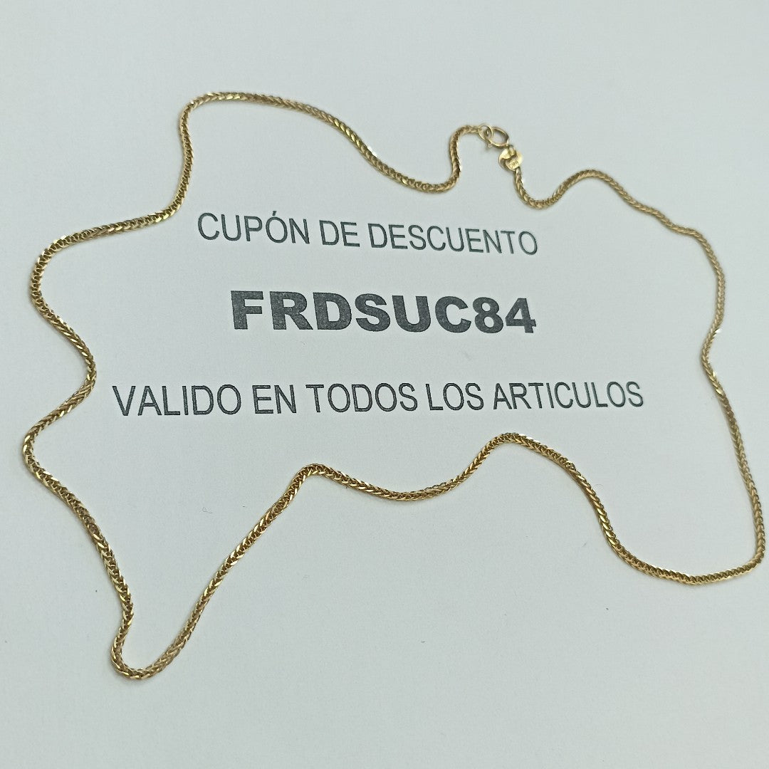 CADENA ORO 14 K 3,30 GRMS (SEMINUEVO)