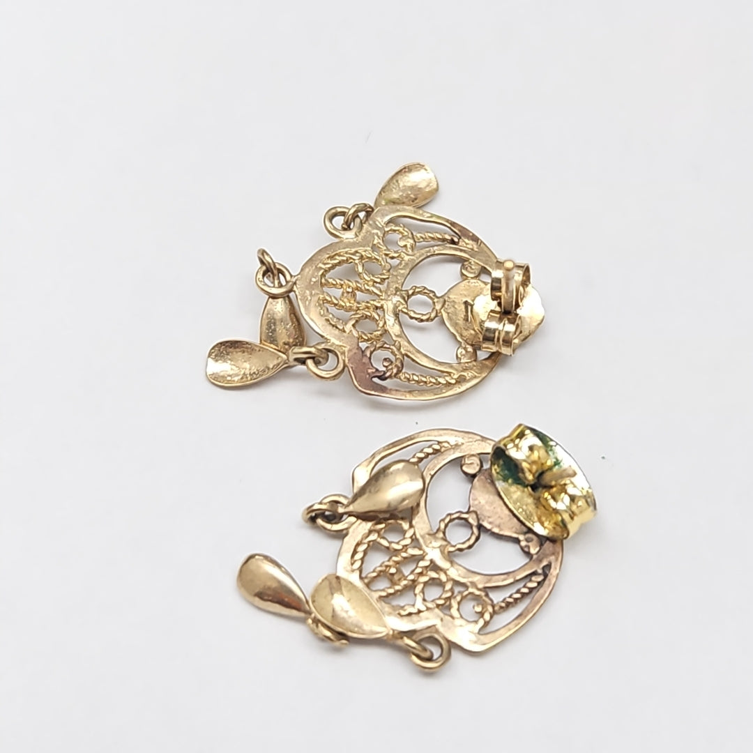 ARETES PAR ORO 8 K 1,30 GRMS (SEMINUEVO)
