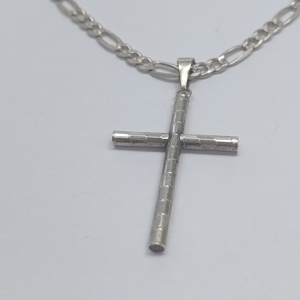 CADENA, CRUZ PLATA 13.6 GRMS (SEMINUEVO)