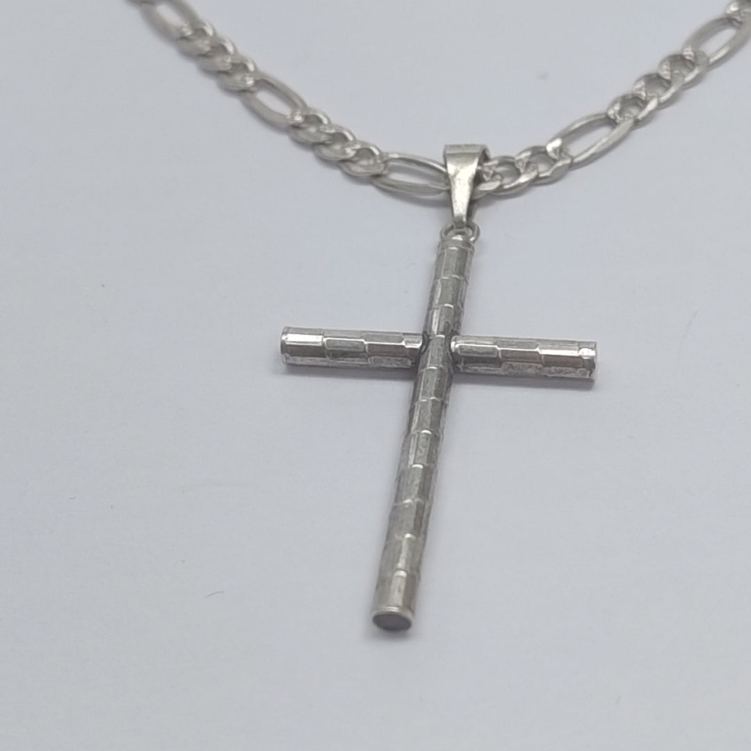 CADENA, CRUZ PLATA 13.6 GRMS (SEMINUEVO)