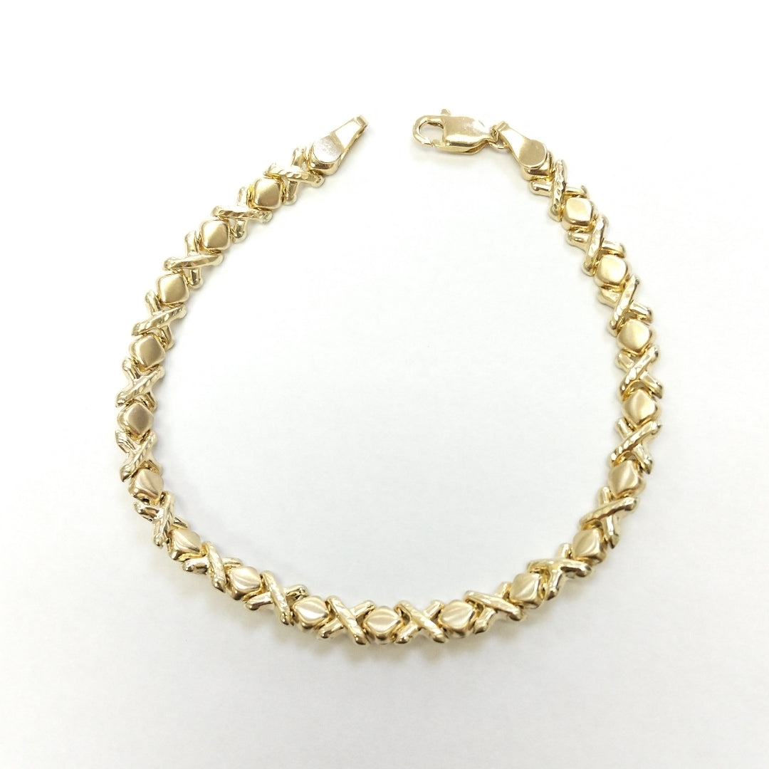 PULSERA ESP XOXO 14K 18 CM 6.1 GR (NUEVO)