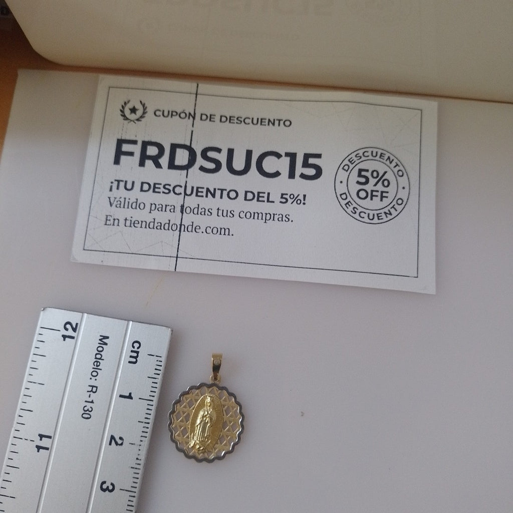 MEDALLA CONMEMORATIVA ORO,RODIADO 14 K 1,20 GRMS (SEMINUEVO)