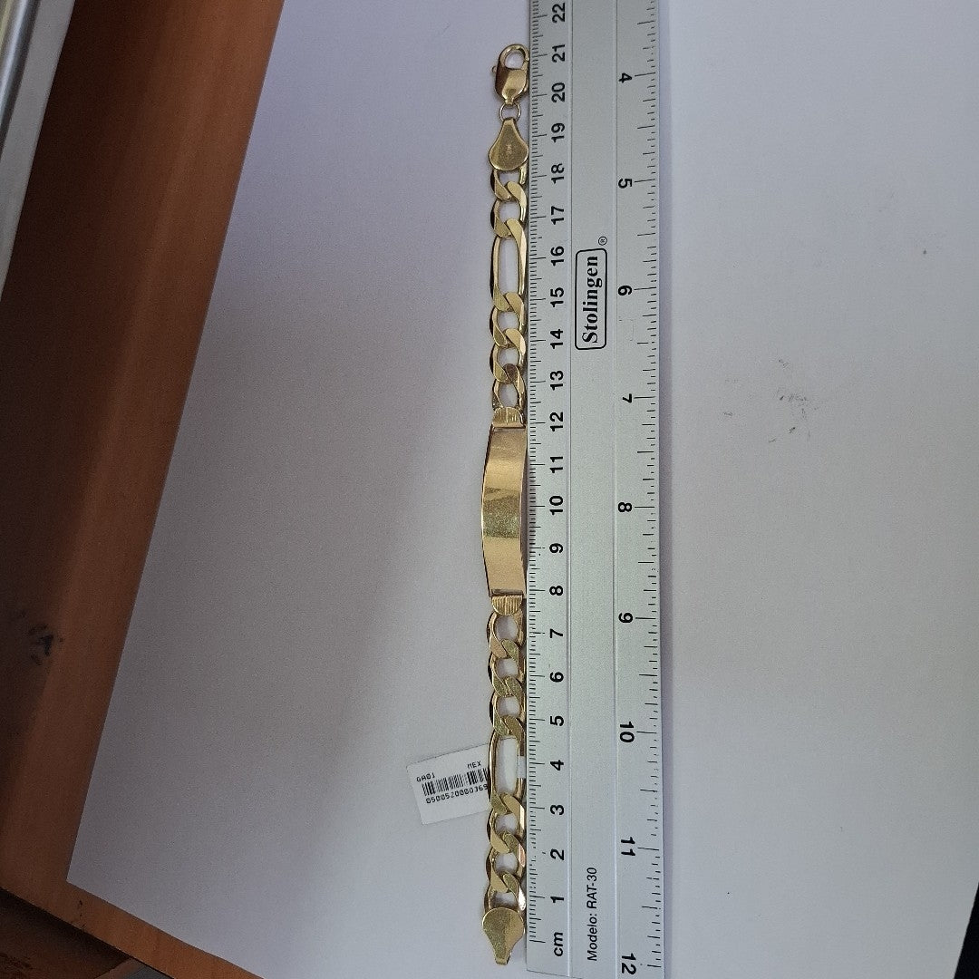 PULSERA ESCLAVA 3X1 14K 21 CM 29.4 GR (NUEVO)