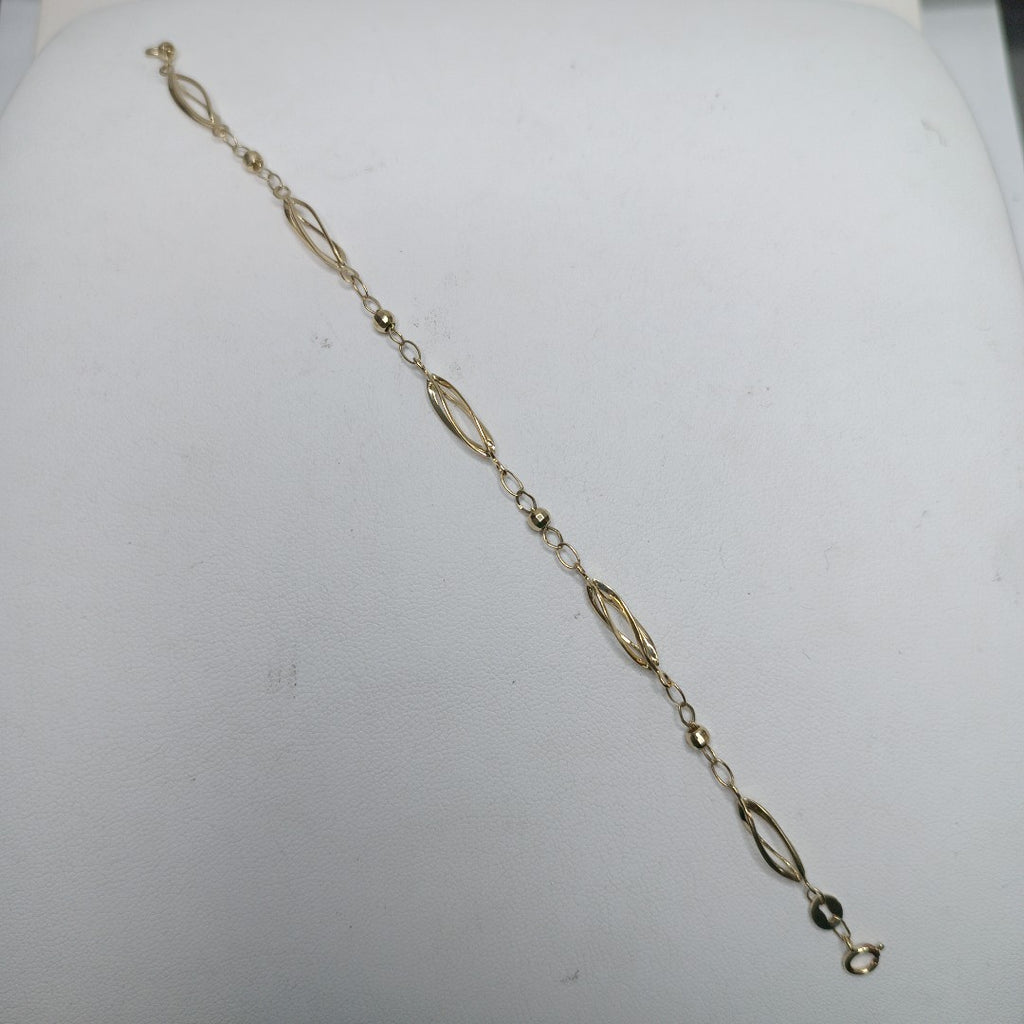 PULSERA ESPECIAL 14K 18 CM 2 GR (NUEVO)