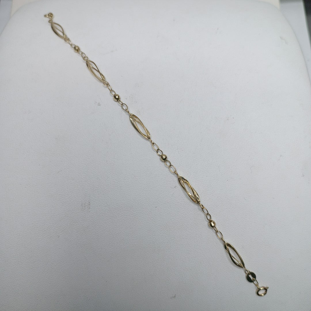 PULSERA ESPECIAL 14K 18 CM 2 GR (NUEVO)
