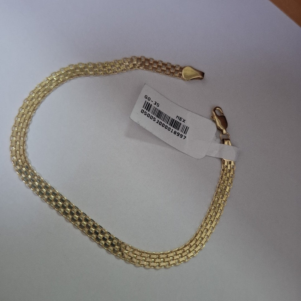 PULSERA ESPECIAL 14K 21 CM 5.1 GR (NUEVO)