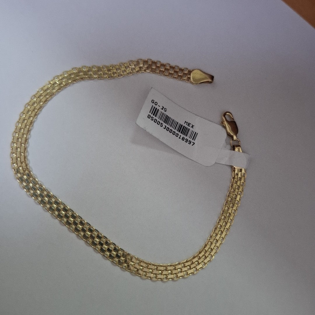 PULSERA ESPECIAL 14K 21 CM 5.1 GR (NUEVO)